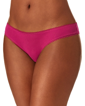 ON GOSSAMER CABANA COTTON BLEND STRETCH HIP BIKINI