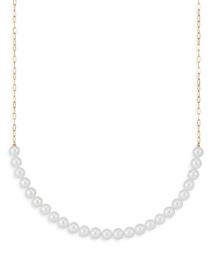 Bloomingdale's - 14K Yellow Gold Chain & Cultured Freshwater Pearl Necklace, 18" - 100% Exclusive