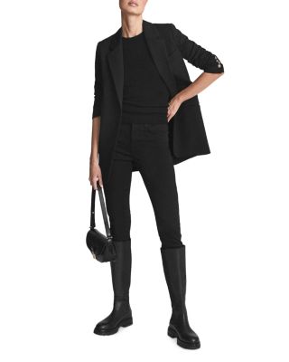 Lux Mid Rise Skinny Jeans in Black