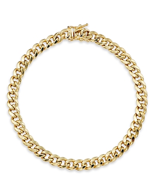 Bloomingdale's Men's Miami Cuban Chain Bracelet In 14k Yellow Gold - 100% Exclusive
