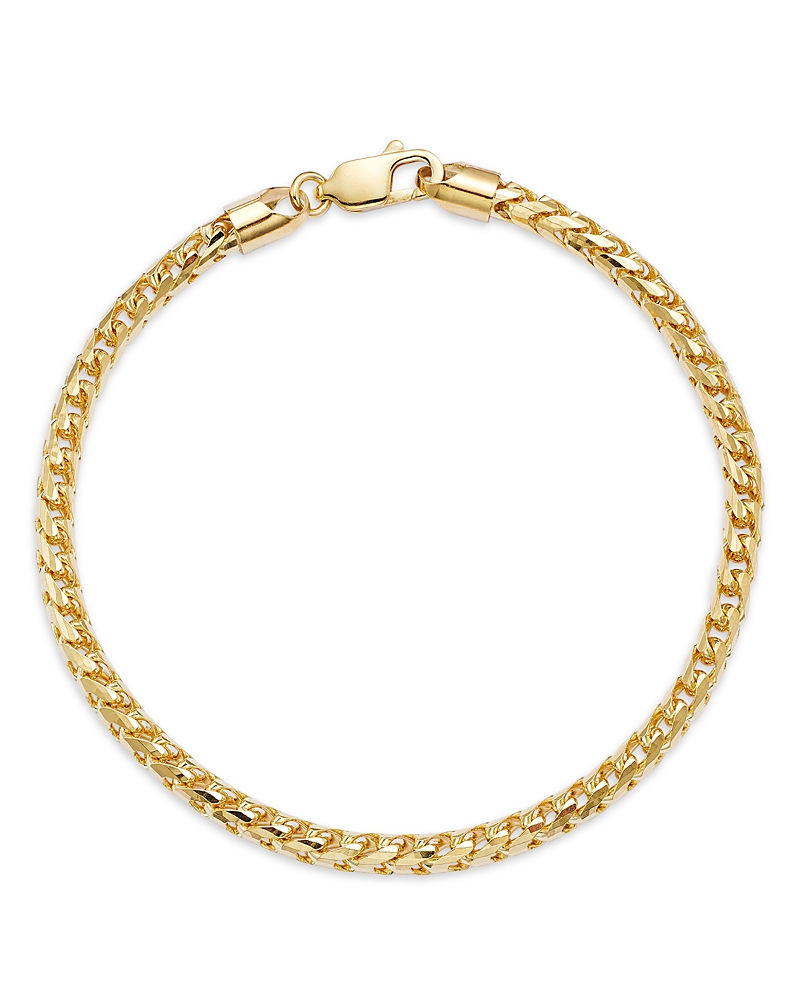 Bloomingdale's Fine Collection Men's Franco Link Chain Bracelet in 14K Yellow Gold