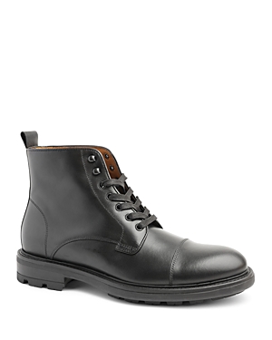 Bruno Magli Men's King Leather Lace-up Ankle Boots In Black