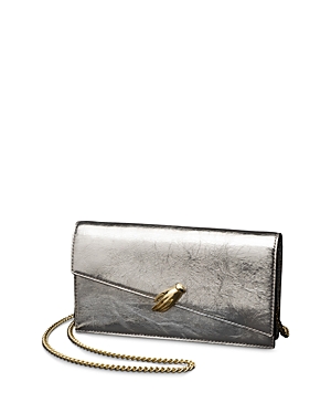 Shop Alexis Bittar In My Dreams Chain Crossbody Bag In Silver/gold