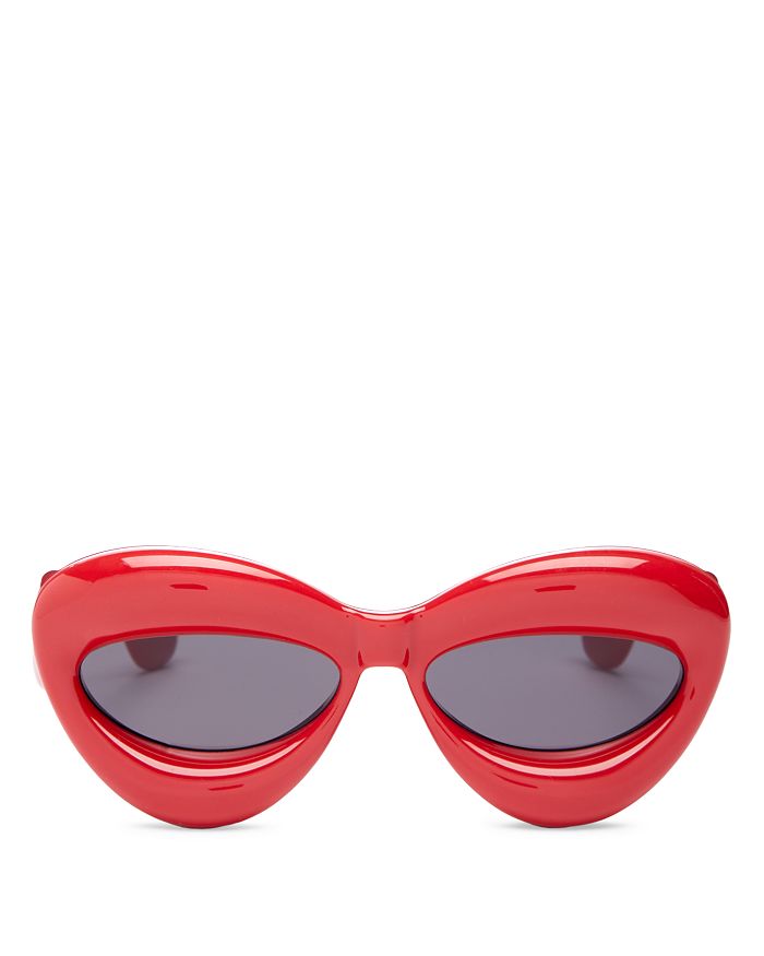 Loewe Women's Cat Eye Sunglasses, 55mm In Sblk/smk
