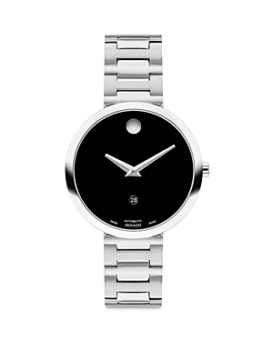 Shop Movado Museum Classic Watch, 32mm In Black/silver