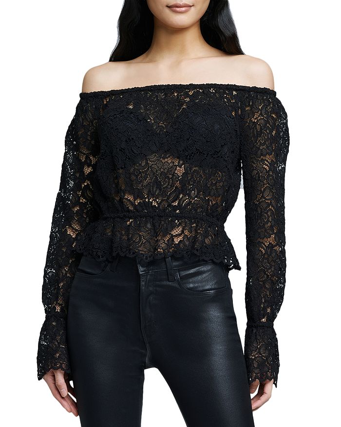 L'AGENCE Iggy Off the Shoulder Top | Bloomingdale's