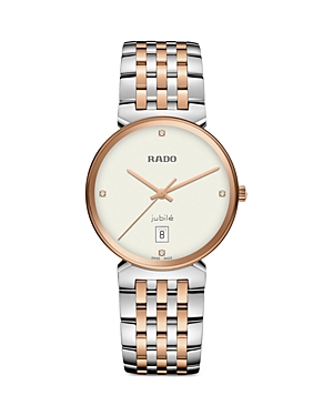 Rado Florence Classic Bracelet Watch, 30mm In White/two Tone