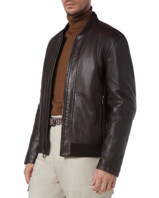 MacNeil Leather Bomber Jacket 
