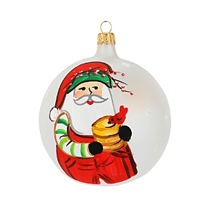 Vietri Old St. Nick Bicycle Ornament In Multi