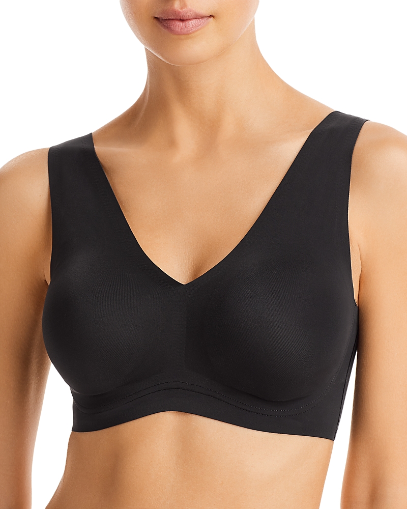 True & Co. True Body Lift Full V-neck Bralette In Black