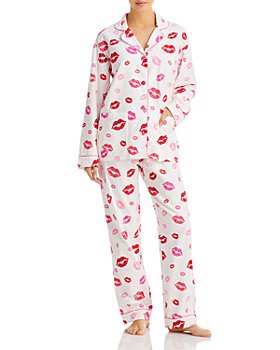 AQUA - Printed Long Flannel Pajama Set - 100% Exclusive