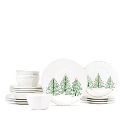 VIETRI - Lastra Holiday Sixteen Piece Place Setting