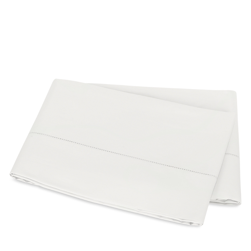 Matouk Gatsby Hemstitch Flat Sheet, King In White