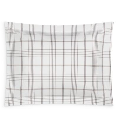 August Plaid Percale Standard Sham