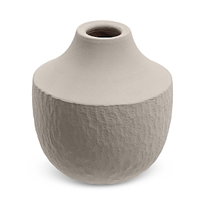 Shop Moe's Home Collection Vallun Ceramic Decorative Vessel In Grey