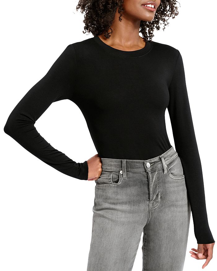 Splendid Long Sleeve Jersey Knit Top Bloomingdale's