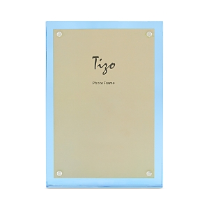 Tizo Lucite Frame, 4 X 6 In Clear/light Blue