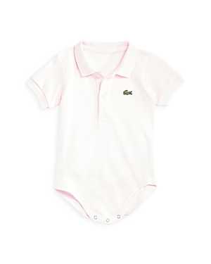 Lacoste Boys' Polo Collar Bodysuit - Baby In Flamingo Pink