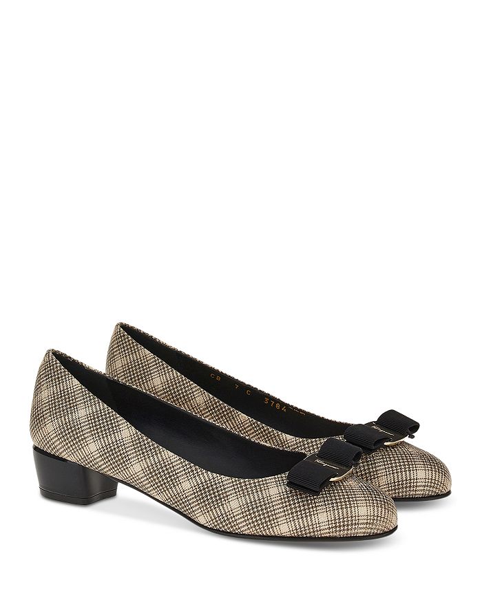 ferragamo low heel pumps