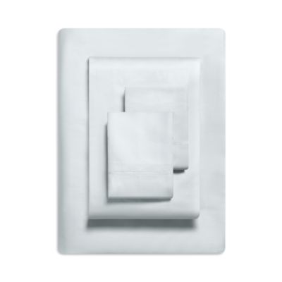 Solid Blue Sateen Sheet Set, King