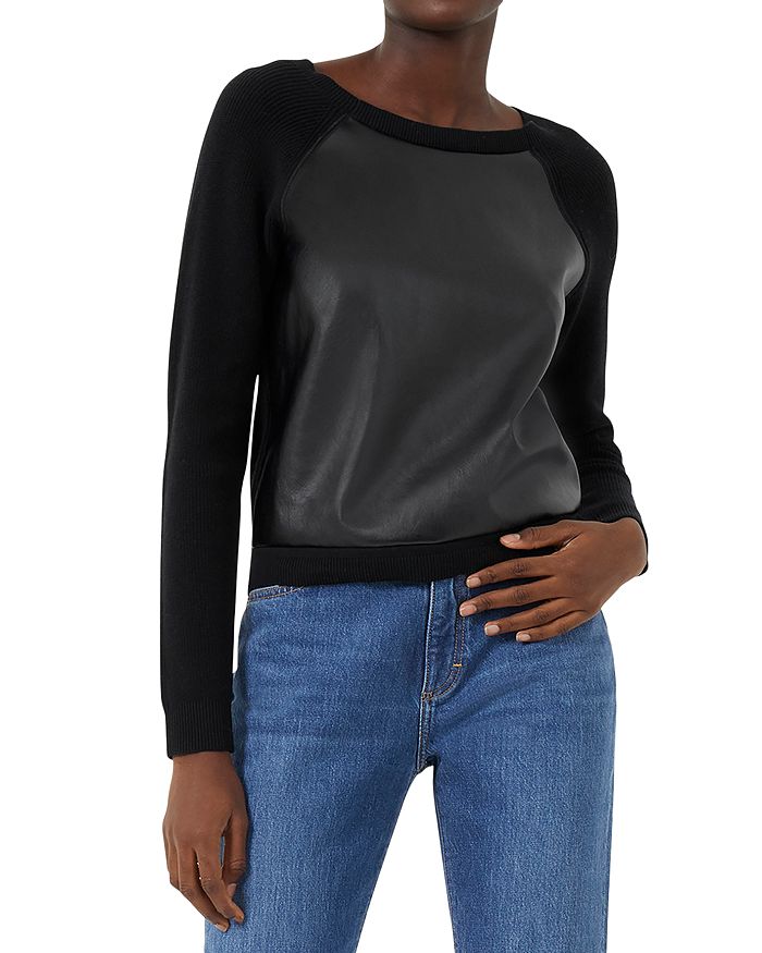 FRENCH CONNECTION London Mixed Media Sweater Bloomingdale's