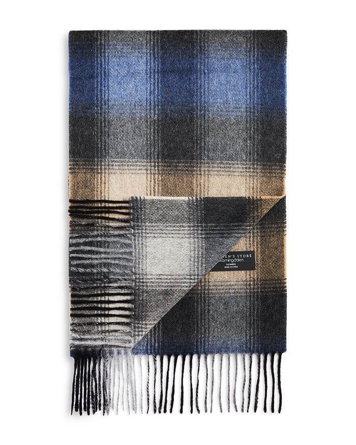 The Men's Store at Bloomingdale's Shadow Colorblock Cashmere Scarf ...