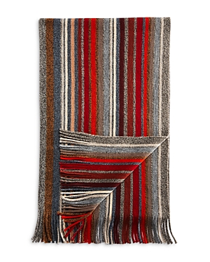 The Men's Store At Bloomingdale's Vertical Stripe Raschel Scarf - 100% Exclusive In Tomato