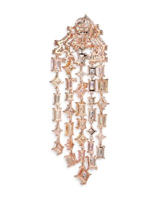 Mermaid's Tale Multi Simulated Stone Candy Cascade Drop Earrings