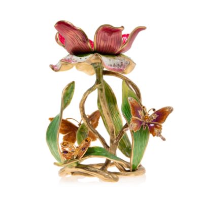 Meredith Floral Pillar Candle Holder