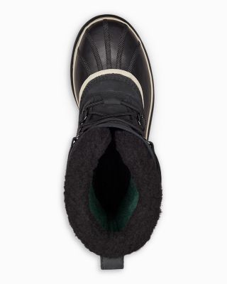 Men's Caribou Waterproof Nubuck Leather Cold-Weather Boots