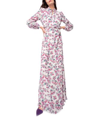 chinese dress ladies Pinko Dress with Pattern / Green