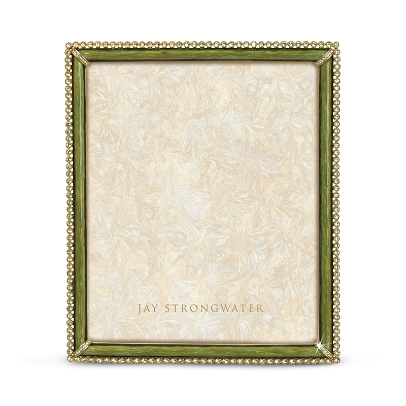 Jay Strongwater Laetitia Stone Edge Frame, 8 X 10 In Leaf