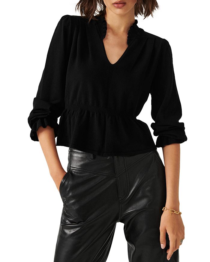 Black store peplum sweater
