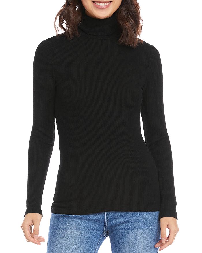 Karen Kane Ribbed Long Sleeve Turtleneck Sweater | Bloomingdale's