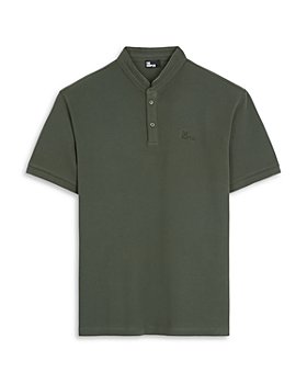 The Kooples - Cotton Piqué Logo Embroidered Straight Fit Officer Collar Polo Shirt