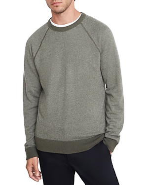 Vince Birdseye Raglan Sweater In Olive