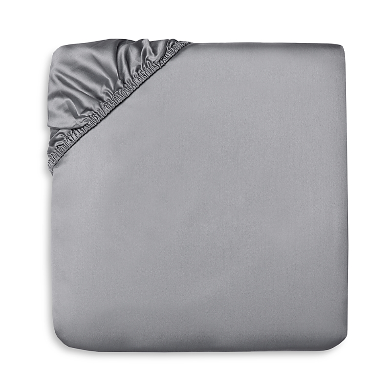 Sferra California King 590 Thread Count Fitted Sheet In Slate