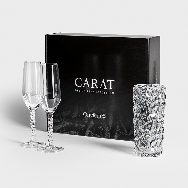 Orrefors Carat 3-piece Gift Set In Clear