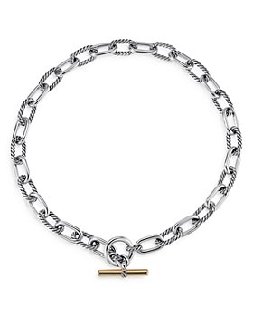David Yurman - DY Madison Toggle Chain Necklace with 18K Yellow Gold, 20" 