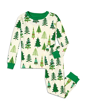 Hatley Unisex Kids' 2-Pc. Glow In The Dark Christmas Trees Pajama Set - Little Kid, Big Kid