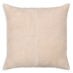 Surya Corduroy Quarters Decorative Pillow, 20 X 20 In White