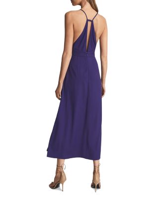 REISS Ellis Plunge Neck Bodycon Midi Dress | Bloomingdale's Women