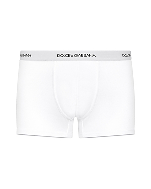 Dolce & Gabbana Day By Day 2-pack Stretch Cotton Boxer Briefs In White