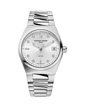 Shop Frederique Constant Highlife Watch & Interchangeable Strap, 31mm In Silver/silver