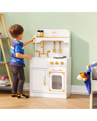 Kids Versailles Petite Classic Play Kitchen White - Ages 3-7