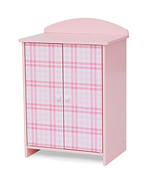 Sophia's by Teamson Kids Aurora Princess 18 Doll Pink Plaid Closet with Bathrobe & Slipper Pink/Whit
