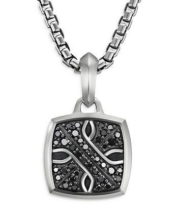 David Yurman - Armory&reg; Amulet with Pav&eacute; Black Diamonds