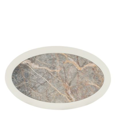 Serenity Wavecrest Oval Nightstand