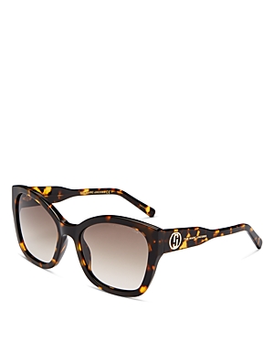 Marc Jacobs 56mm Gradient Round Sunglasses In Havana/brown Gradient