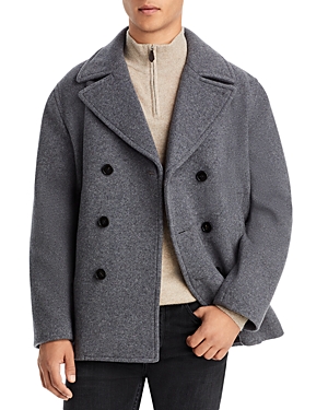 Theory Wool Blend Three Button Peacoat